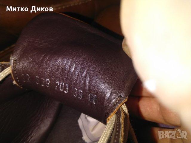 Обувки женски боти Bata естествена кожа подметка вибрам №39 стелка 25см, снимка 7 - Дамски боти - 43050242