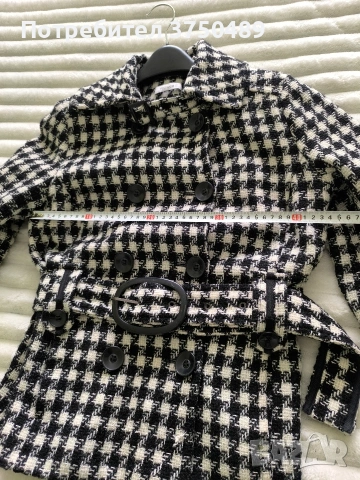 Елегантно късо палто/манто, снимка 5 - Якета - 53483622