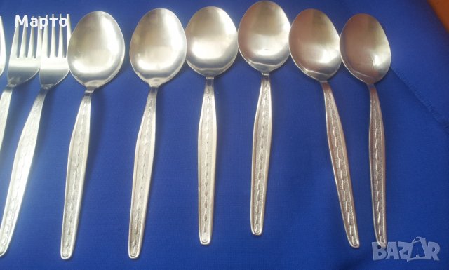 Комплект лъжици и вилици по 6 бр, общо 12, снимка 4 - Прибори за хранене, готвене и сервиране - 33228479