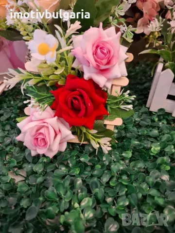 Уникални букети и сувенири с вечни цветя, снимка 11 - Ръчно изработени сувенири - 49809351