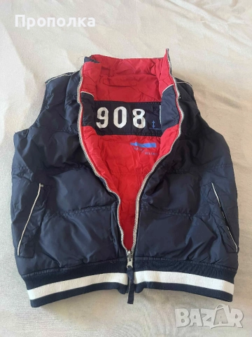 Елек с две лица тъмно син и червен, снимка 2 - Детски якета и елеци - 52123179