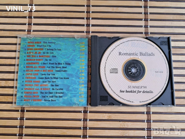 Romantic Ballads Sumer'98, снимка 2 - CD дискове - 50548620