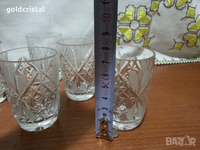 Руски кристални чаши , снимка 3 - Антикварни и старинни предмети - 43563866