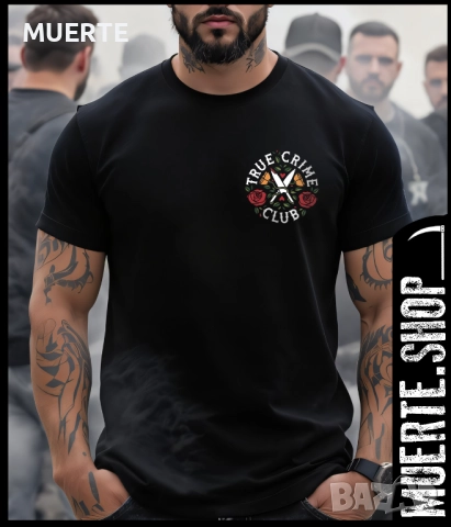 Тениска с щампа TRUE CRIME CLUB, снимка 2 - Тениски - 52100766