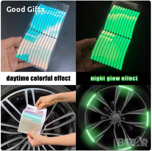 20 броя Светлоотразяващи светещи ленти, снимка 3 - Аксесоари и консумативи - 43671485