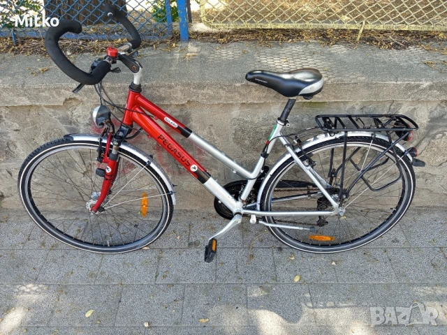 28 цола алуминиев велосипед с 21 скорости усилени капли амортисьори предни като нов , снимка 7 - Велосипеди - 51158425