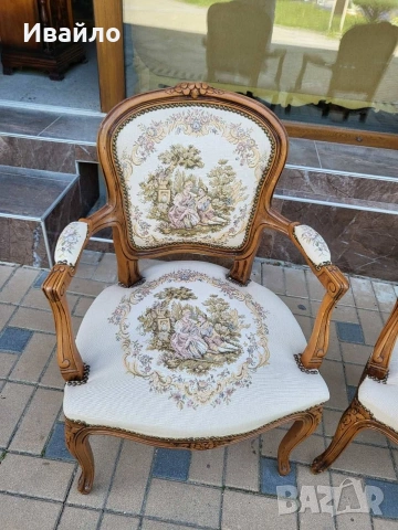 Два броя барокови кресла , снимка 7 - Столове - 53506407