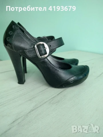 Страхотни обувки естествена кожа 39 номер, снимка 5 - Дамски обувки на ток - 50637883
