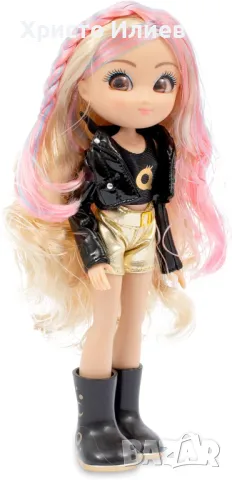 Кукла с реалистични очи Ребека за прически с магическа коса UNIQUE EYES 25 см фризьорски салон, снимка 9 - Кукли - 46680252