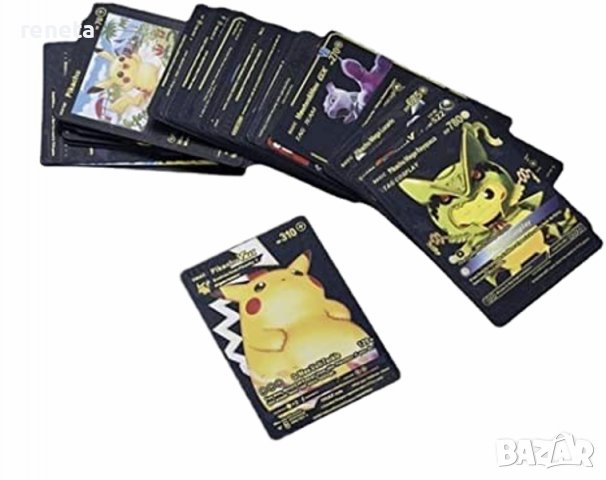 Карти Pokémon, За игра, Пластик, Черно, снимка 4 - Игри и пъзели - 40203444