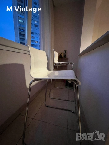 Рядък бар стол Ikea Glenn Chair - височина 74-76 см, снимка 5 - Столове - 53213534