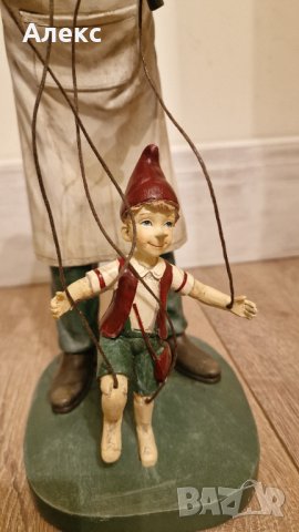 Качествена голяма фигура Джепето и Пинокио– Италия, снимка 3 - Антикварни и старинни предмети - 42755532