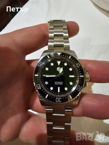 San Martin 2023 Diver SN0111-G-A Automatic NH35 , снимка 4 - Мъжки - 43857796
