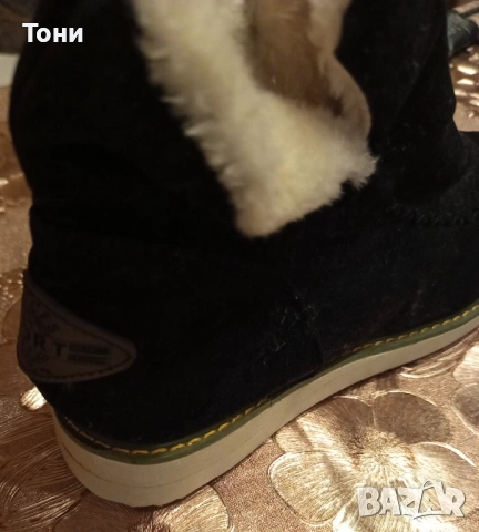 Нови Дамски Зимни Боти Изцяло от Натурален Велур 38 , снимка 7 - Дамски боти - 53488974