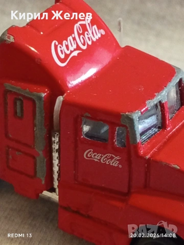 Метална количка Камион COCA COLA за КОЛЕКЦИЯ ДЕКОРАЦИЯ 25232, снимка 2 - Колекции - 53561027