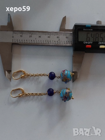 Прекрасни дизайнерски Френски златни обеци/Злато проба 750/, 1 900 лв, снимка 6 - Обеци - 52278823