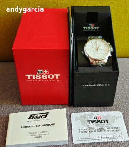  TISSOT Tradition T063.617.11.037.00 Мъжки часовник с хронограф и дата чисто нов, 100% оригинален, снимка 4 - Мъжки - 51534768