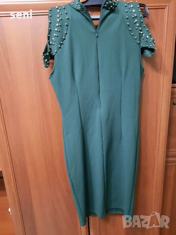 Зелена рокля, снимка 3 - Рокли - 33187462