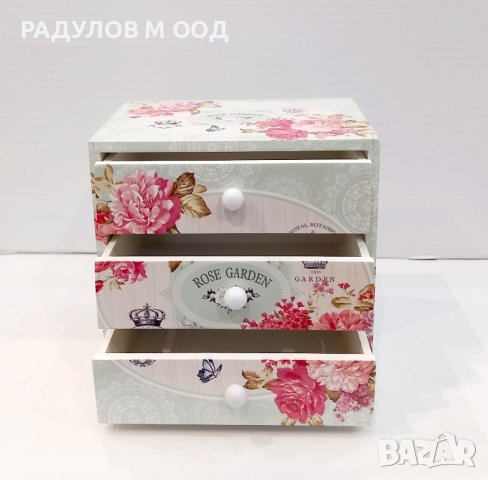 Стилна кутия за бижута с цветен принт /91884, снимка 5 - Декорация за дома - 43297953