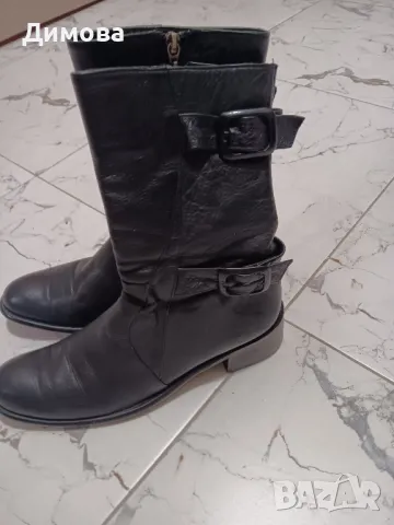 Черни дамски ботуши 