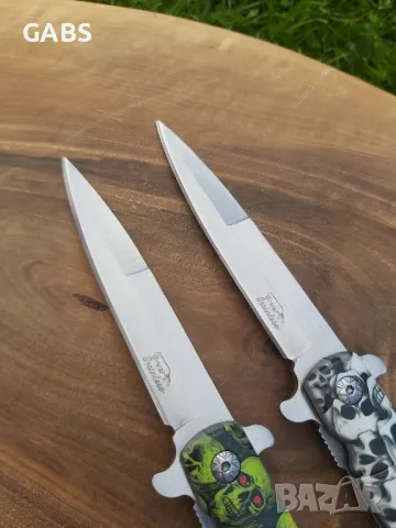 сгъваем нож с дизайн черепи,два модела, снимка 3 - Ножове - 49824483