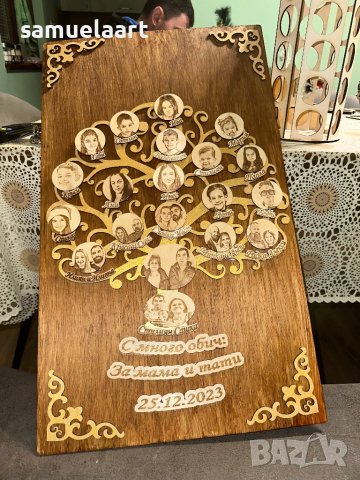 Родословно дърво със лазерно гравирани снимки , снимка 4 - Картини - 43886229