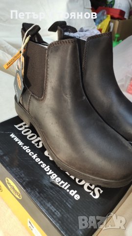 Мъжки боти от естествена кожа Dockers By Gerill №42, снимка 2 - Мъжки боти - 43464072