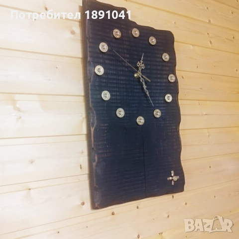 Подарък за ловец часовник от дърво, снимка 2 - Стенни часовници - 52648849