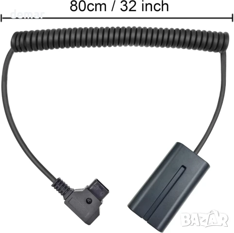 Захранващ кабел LSYRIA NP F550 макетна батерия към D-Tap Ptap Male за Sony NP F550/570/970, снимка 7 - Друга електроника - 50794007