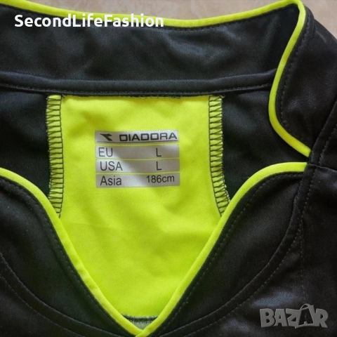 Футболна фланелка Diadora Dfu Denmark, размер за възрастни L., снимка 2 - Тениски - 52816469