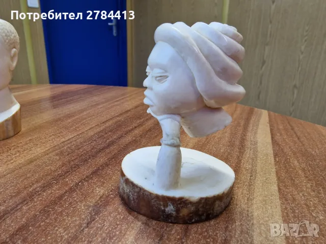 статуетка / бюст от слонова кост– Разпродажба, снимка 2 - Статуетки - 48422348
