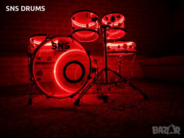 Продавам барабани с LED осветление , снимка 1 - Ударни инструменти - 35469194