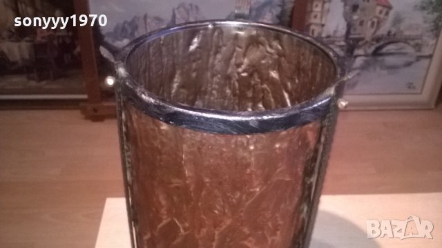 ПОРЪЧАНА-СТОИКА ЗА ЧАДЪРИ-КОВАНО ЖЕЛЯЗО МЕД МЕСИНГ, снимка 14 - Колекции - 27450829