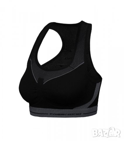 Спортно бюстие в сиво и черно марка FreeNord - L