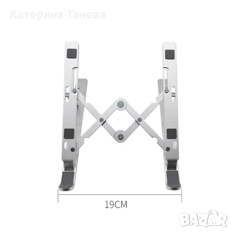 Регулируема стойка за лаптоп със седем степени за височината на екрана, снимка 2 - Други стоки за дома - 51424116