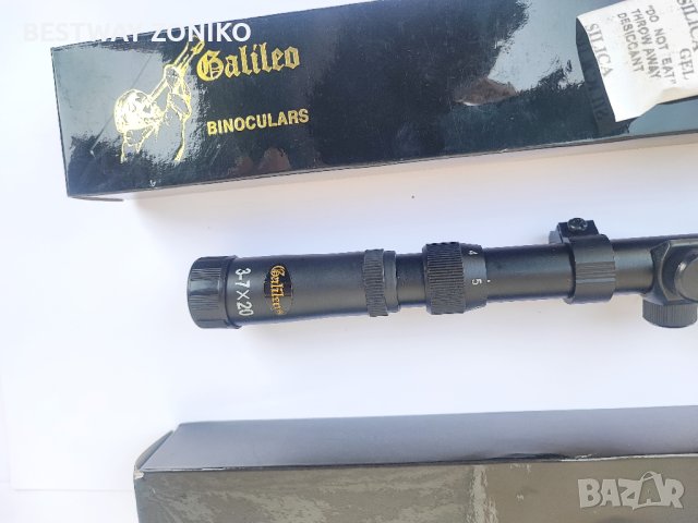 ОПТИКА, оптичен прицел за въздушна пушка 3-7х20 Galileo