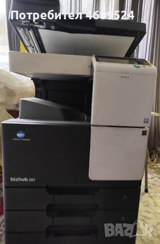 Konica Minolta Bizhub 287, работещ, с проблем на платката на сканиращо устройство