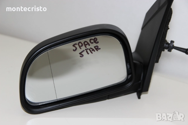 Ляво механично огледало Mitsubishi Space Star (1998-2005г.) Мицубиши Спейс Стар ⚫Цвят: Черен, снимка 2 - Части - 51585937