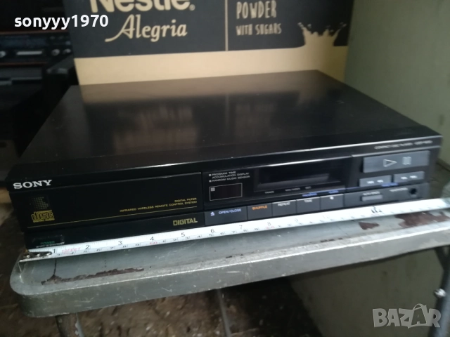 SONY CDP-M30 CD PLAYER-MADE IN JAPAN-ВЧЕРА ВНОС ОТ SWISS 0711251726LCHERY2, снимка 4 - Декове - 52334747