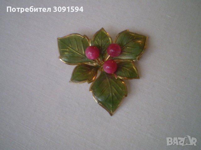 Винтидж брошка   цвете, снимка 1 - Антикварни и старинни предмети - 40257277