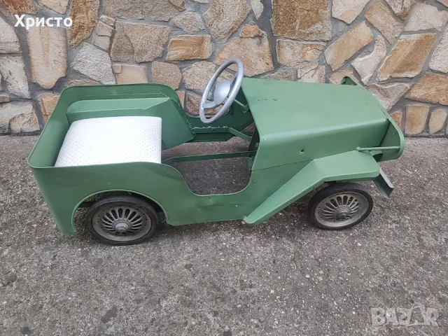 Ретро детска метална кола, снимка 4 - Колекции - 47824900