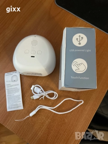 Бял шум LED нощна лампа за сън, снимка 2 - Лед осветление - 52207043