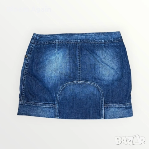 Дамска дънкова пола Benetton, снимка 2 - Поли - 52102490