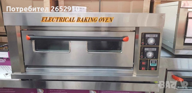 Професионална фурна за Закуски Пици, Готвене за две тави 60/40. ХИТ ЦЕНА 1000лв/511,29€, снимка 3 - Обзавеждане на кухня - 53421006