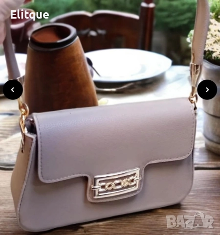 Малка дамска кожена чанта с тик-так закопчаване, снимка 2 - Чанти - 52864360