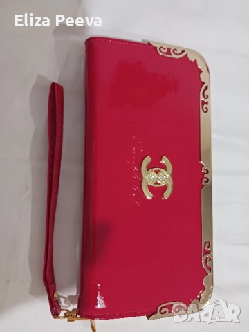 Червен нов портфейл, снимка 2 - Портфейли, портмонета - 52146330