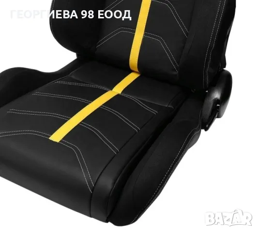 Спортни седалки тип рекаро -1079 жълта , снимка 2 - Аксесоари и консумативи - 49185128