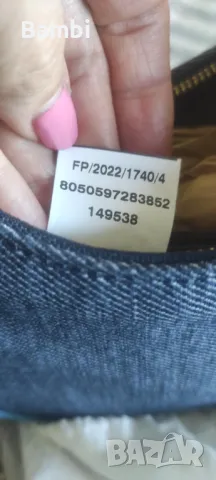 Малка, кокетна, дънки + кожа чанта Furla. Размери 21/22 см., снимка 6 - Чанти - 47702027