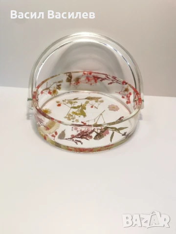 купа за плодове от епоксидна смола 