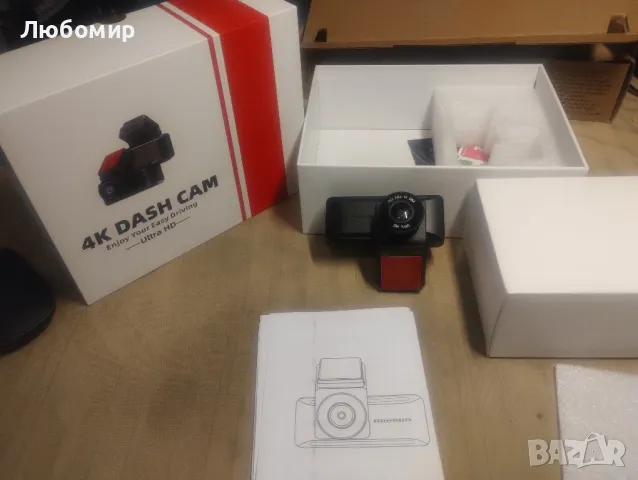 4K Dash Cam отпред и отзад със скоба за задно предно стъкло Вграден WIFI GPS

, снимка 2 - Аксесоари и консумативи - 49246523